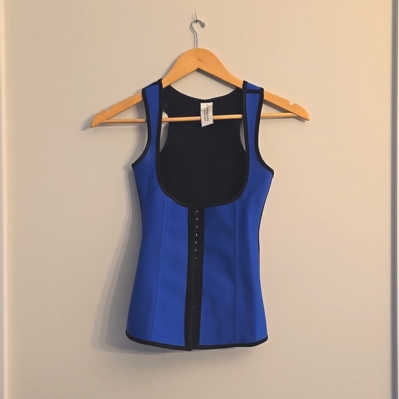 Charmain waist trainer Corset in royal blue - Picture 1 of 7